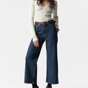 & Other Stories | Cropped Wide Leg Denim Jeans (28/6)